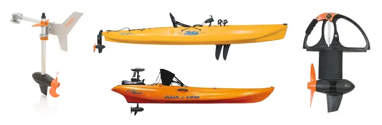 Different kinds of fishing kayak propulsion system