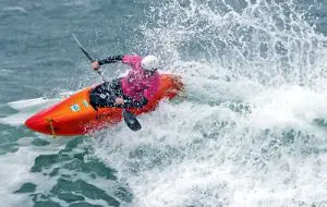The surfing kayak