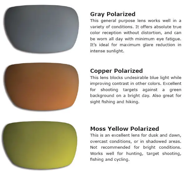 polarized lenses colors