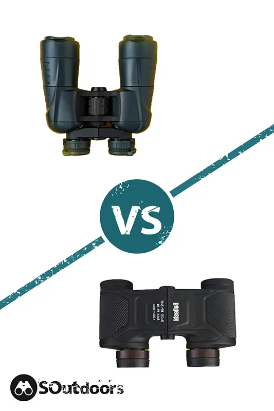 Comparison on compact and full-sized binocular